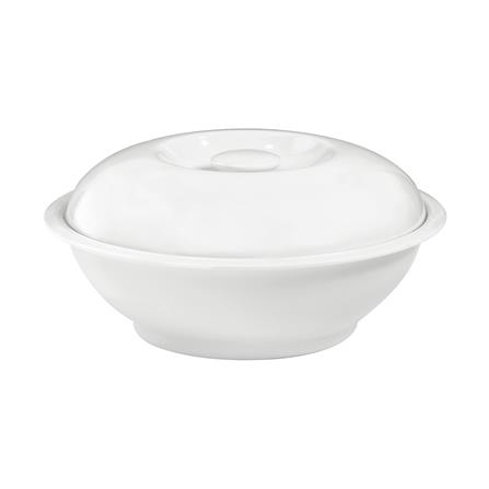 โถข้าวพร้อมฝาเมลามีน 10 นิ้ว VANDA CLASSIC สีครีมขาว_0