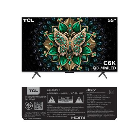ทีวีคิวดี มินิแอลอีดี 55 นิ้ว TCL (4K, LED, GOOGLE TV) 55C6K_14