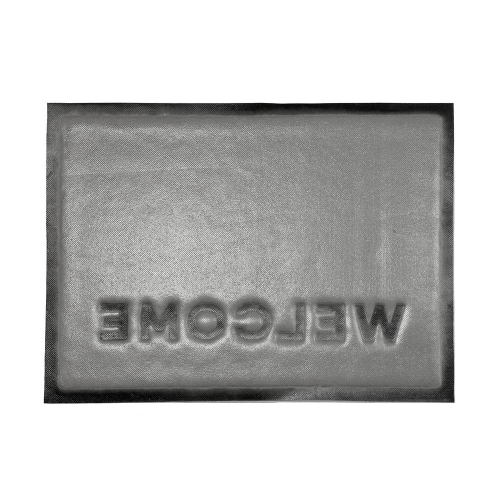 พรมเช็ดเท้าดักฝุ่น HOME LIVING STYLE W.NEO 50X70 ซม. สีเทา