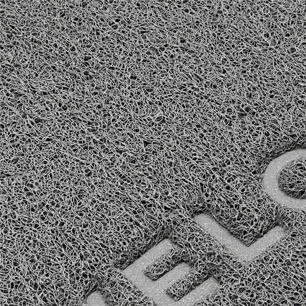 พรมเช็ดเท้าดักฝุ่น HOME LIVING STYLE W.NEO 50X70 ซม. สีเทา