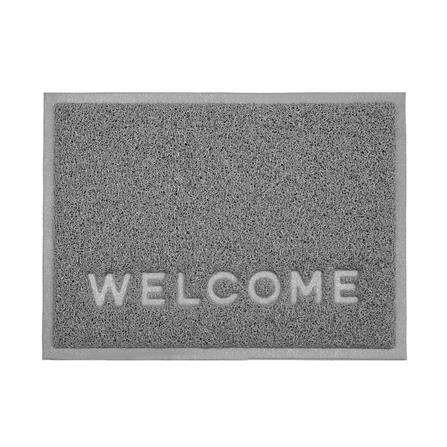 พรมเช็ดเท้าดักฝุ่น HOME LIVING STYLE W.NEO 50X70 ซม. สีเทา_0
