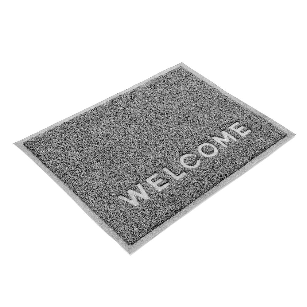 พรมเช็ดเท้าดักฝุ่น HOME LIVING STYLE W.NEO 60X80 ซม. สีเทา