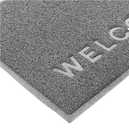 พรมเช็ดเท้าดักฝุ่น HOME LIVING STYLE W.NEO 60X80 ซม. สีเทา_3