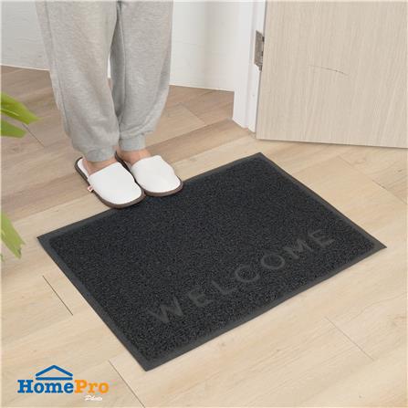 พรมเช็ดเท้าดักฝุ่น HOME LIVING STYLE W.NEO 50X70 ซม. สีดำ_5