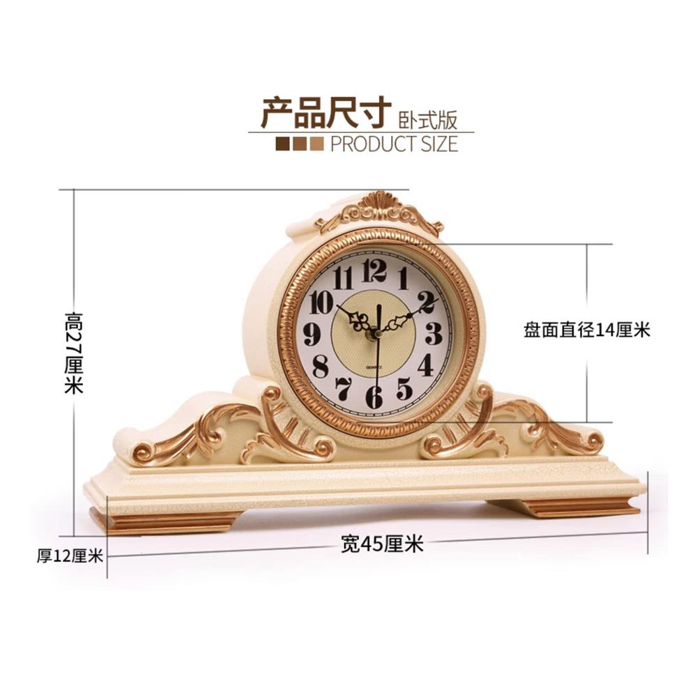 นาฬิกาตั้งโต๊ะ INTERY CT027C009_08 17.72X10.63 นิ้ว สีครีม