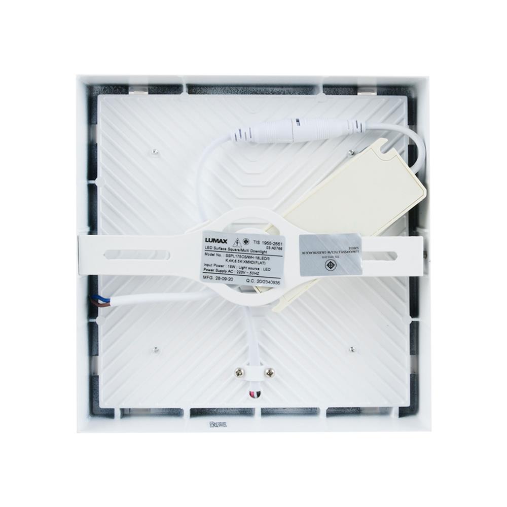 ดาวน์ไลท์ LED LUMAX 03-A0766_1 7 นิ้ว 18 วัตต์ DAYLIGHT/COOL WHITE/WARM WHITE สีขาว