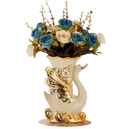 แจกันตกแต่ง INTERY CT209E041_04 สีฟ้า/ขาว_1