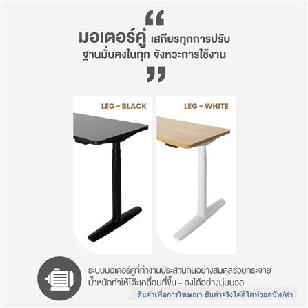 โต๊ะปรับระดับไฟฟ้า ERGOTREND ELEVIO 140 ซม. สีไลท์วอลนัท/ดำ_8