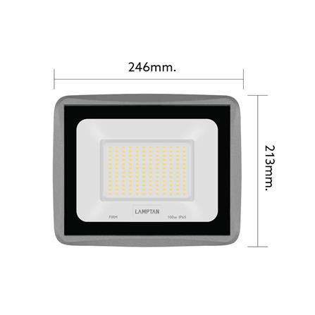 สปอตไลท์ภายนอก LED LAMPTAN FIRM 100 วัตต์ WARM WHITE_7