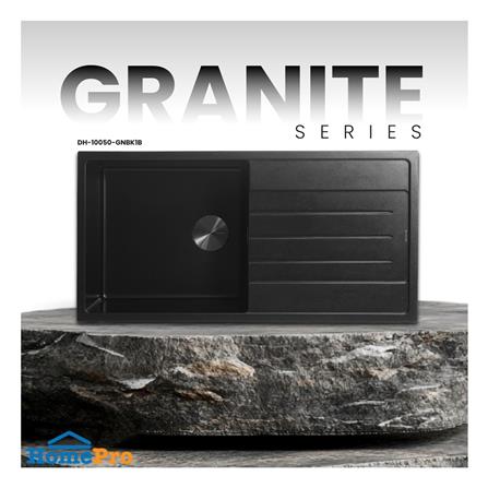 ซิงค์ฝัง 1 หลุม 1 ที่พัก DYNA HOME DH-10050-GNBK1B สีดำ_4