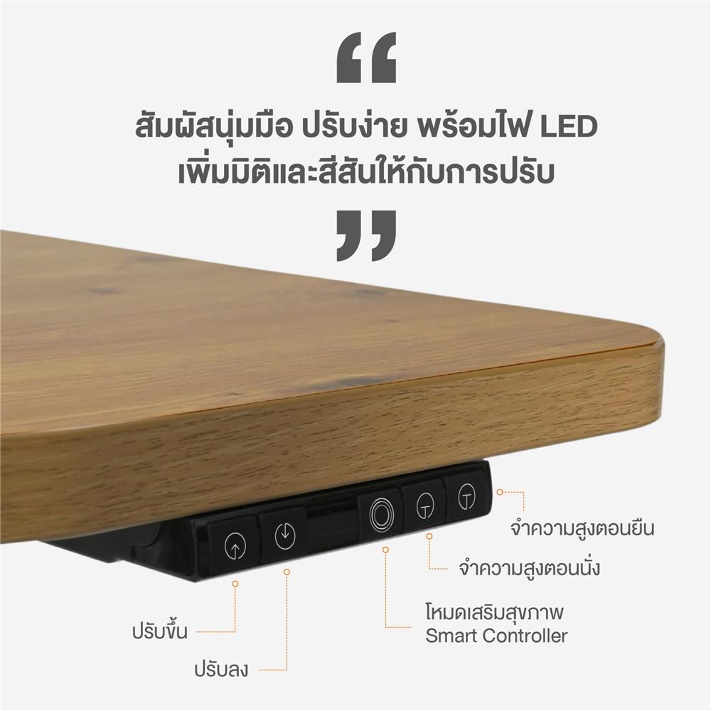 โต๊ะปรับระดับไฟฟ้า ERGOTREND ELEVIO 120 ซม. สีดำ