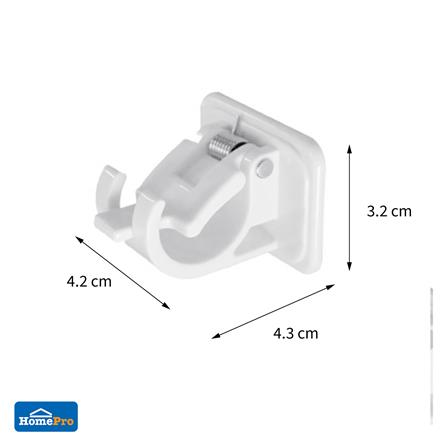 ขารับราง 1 ชั้น HOME LIVING STYLE RD 19 มม. สีขาว_5