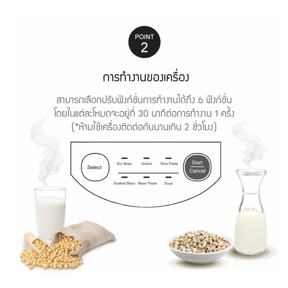 เครื่องทำน้ำเต้าหู้ LOCKNLOCK EJS226 1.3 ลิตร