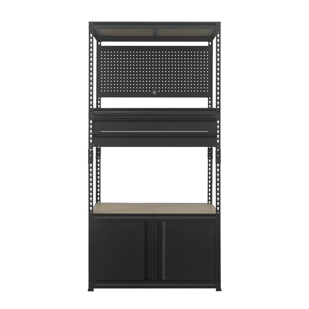 ชั้นวางของผสม 3 ชั้น FURDINI BAY 91 ซม. สีดำ