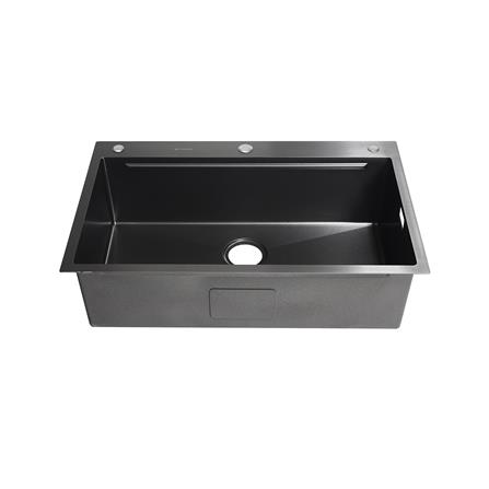 ซิงค์ฝัง 1 หลุม DYNA HOME DH-8050-BKMS1B สีดำ_1
