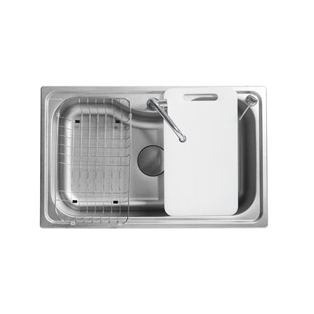 ซิงค์ฝัง 1 หลุม DYNA HOME DH-8050-STMS1B สเตนเลส_0