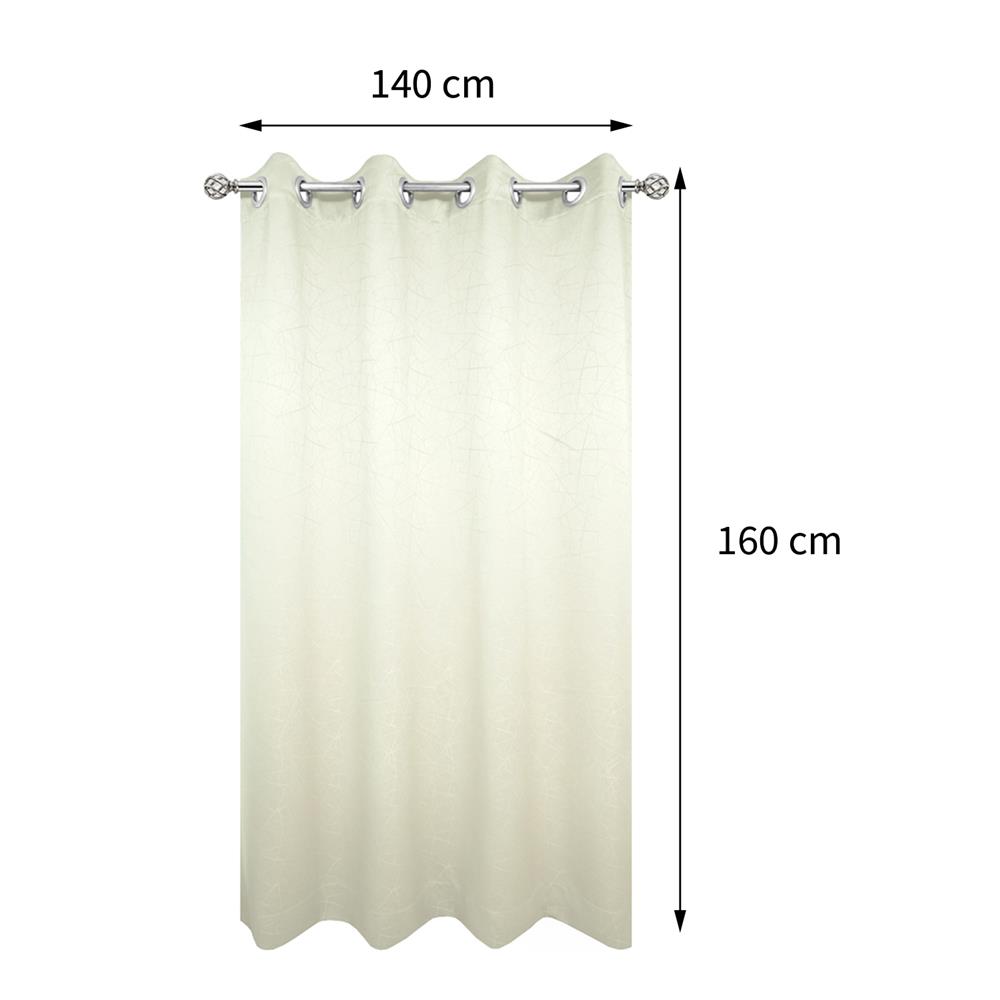 ผ้าม่าน EYELET HOME LIVING STYLE LILY UV 140X160 ซม. สีครีม