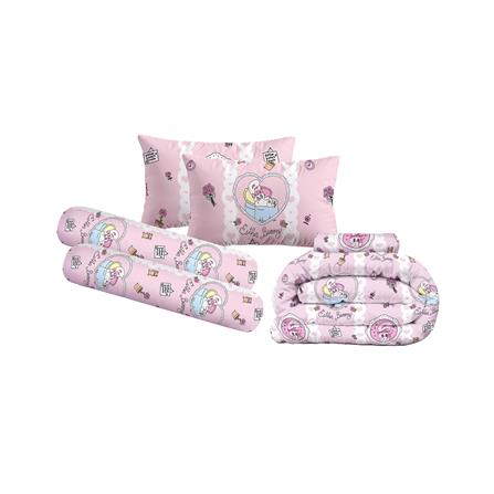 ชุดผ้าปูที่นอน 3.5 ฟุต (ชุด 6 ชิ้น) LEILALYNN ESTHER BUNNY สี PINK_2