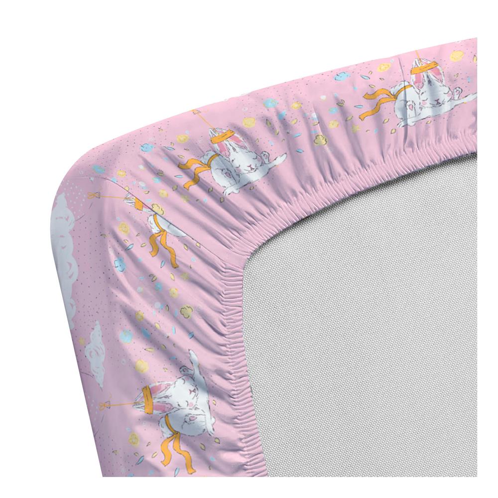 ชุดผ้าปูที่นอน 5 ฟุต (ชุด 6 ชิ้น) LEILALYNN SKY ADVENTURE สี PINK