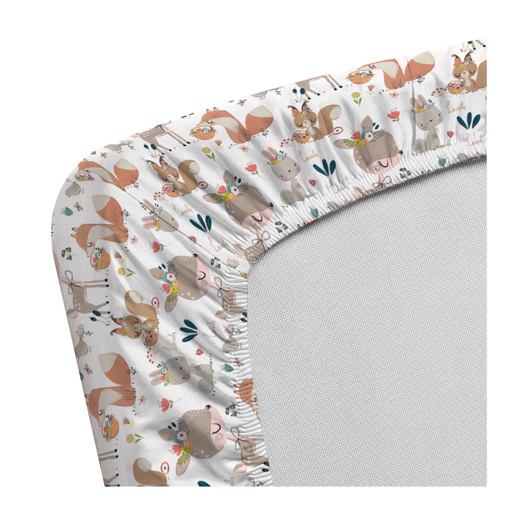 ชุดผ้าปูที่นอน 3.5 ฟุต (ชุด 6 ชิ้น) LEILALYNN DEER LOVE สี WHITE