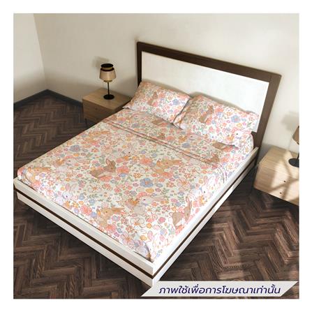 ชุดผ้าปูที่นอน 5 ฟุต (ชุด 6 ชิ้น) LEILALYNN RABBITS GARDEN สี PINK_1