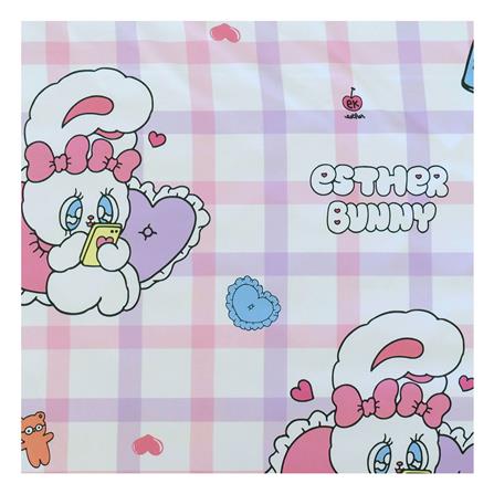 ชุดผ้าปูที่นอน 5 ฟุต (ชุด 6 ชิ้น) LEILALYNN ESTHER BUNNY สี PINK_4