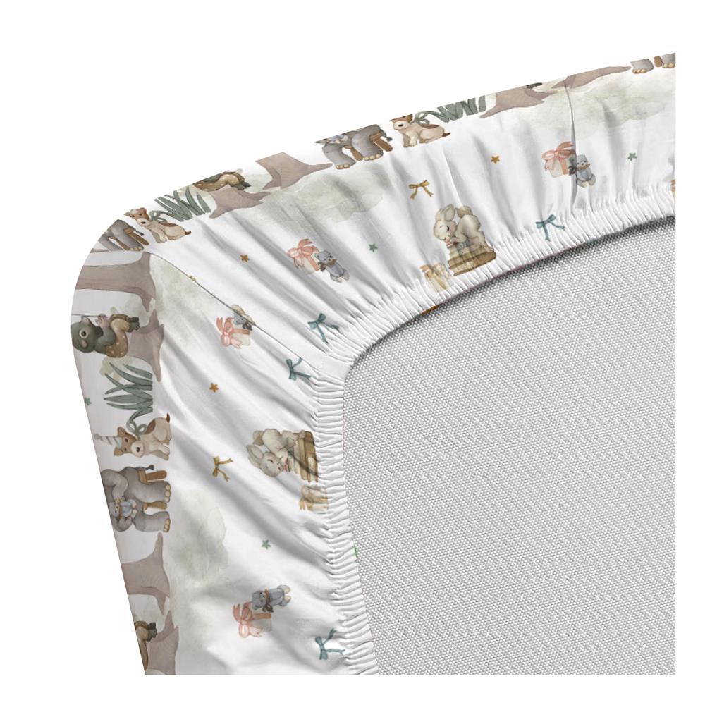 ชุดผ้าปูที่นอน 3.5 ฟุต (ชุด 6 ชิ้น) LEILALYNN SAFARI FESTIVAL สี WHITE