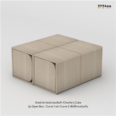 ตู้เก็บของบานโล่ง OYAKOO CHARLIE’S OPENBOX 829049 30 ซม. ลายไม้_3