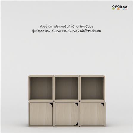 ตู้เก็บของบานโล่ง OYAKOO CHARLIE’S OPENBOX 829049 30 ซม. ลายไม้_4