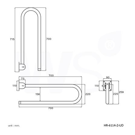 ราวมือจับ WS HR-6114-2-UD_1