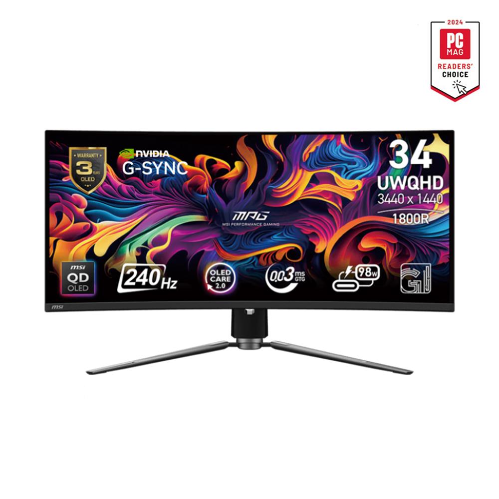 จอมอนิเตอร์ 34 นิ้ว MSI MPG 341CQPX QD-OLED