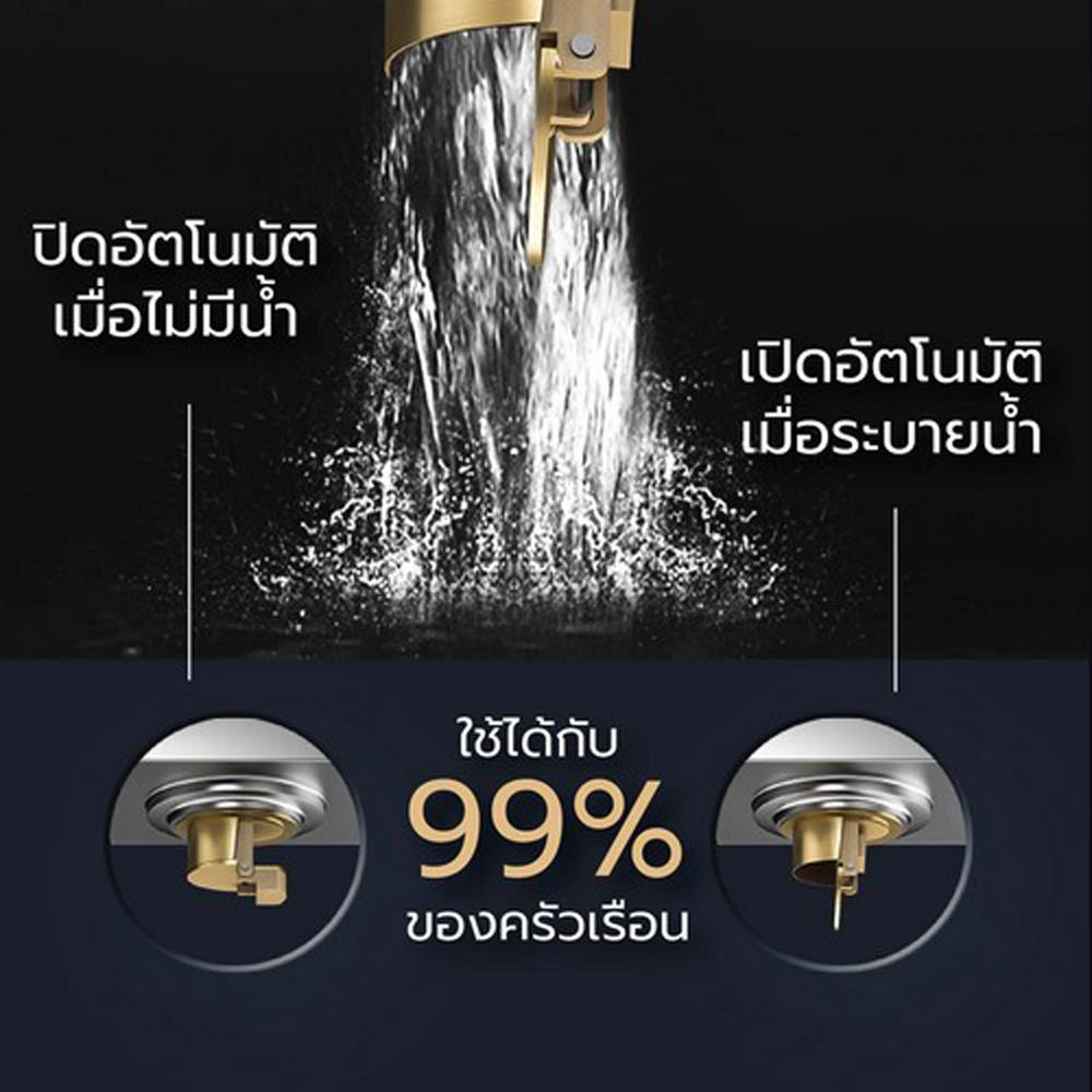 ตะแกรงกันกลิ่นเหลี่ยม CASSA CM0043 10 ซม. สีเทา