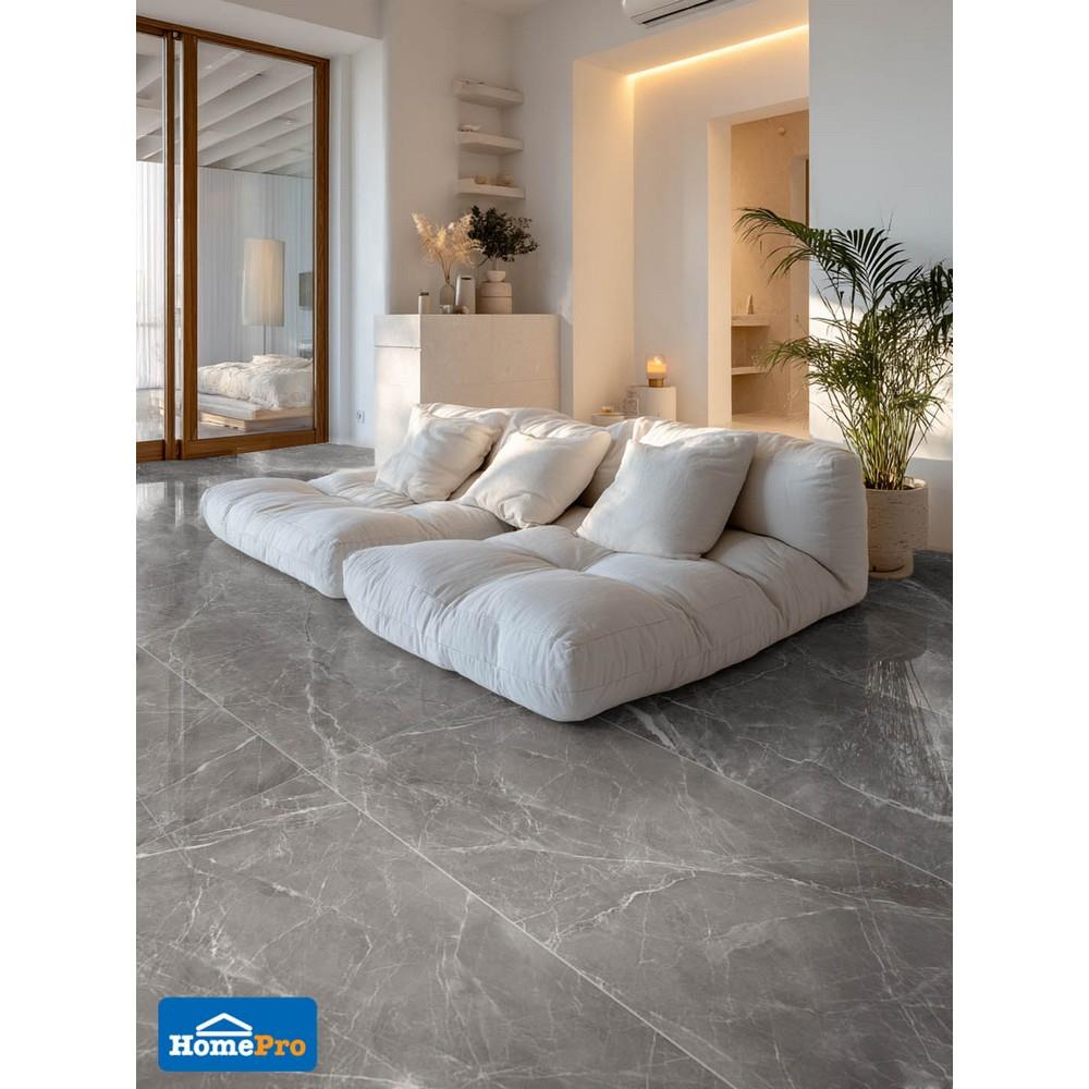 กระเบื้องพื้นพอร์ซเลน 80x160 ซม. DURAGRES บอร์กินีกรีซ เทา A 2.56 ตร.ม.