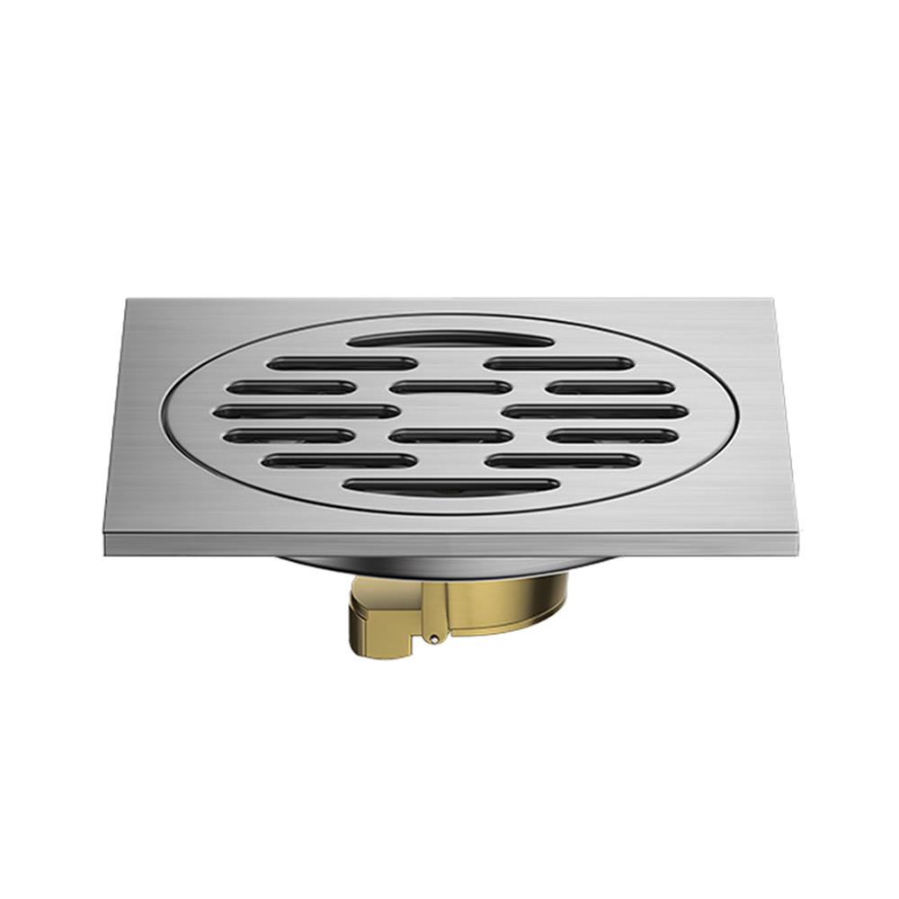 ตะแกรงกันกลิ่นเหลี่ยม CASSA CM0054 10 ซม. สีเงิน