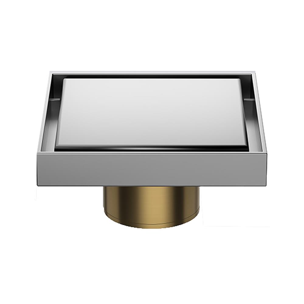 ตะแกรงกันกลิ่นเหลี่ยม CASSA CM0045 10 ซม. สีเงินเงา