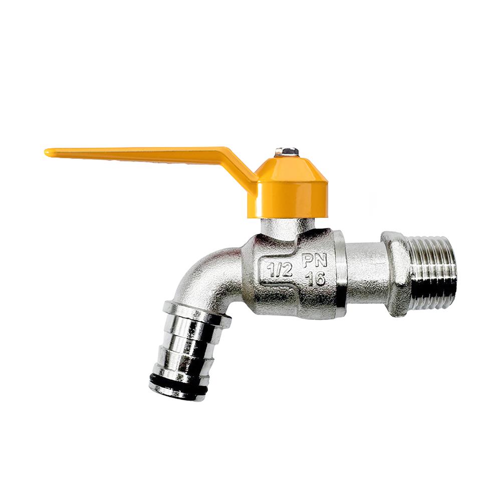 ก๊อกสนามแฟนซี SANWA 1/2 นิ้ว สีเหลือง