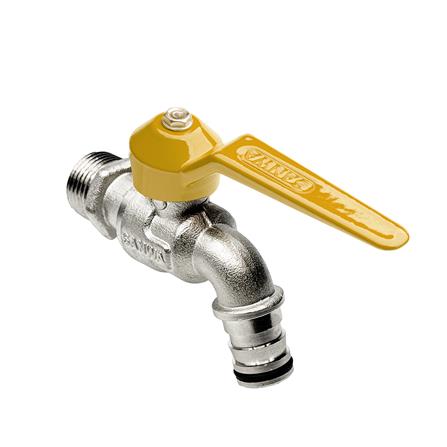 ก๊อกสนามแฟนซี SANWA 1/2 นิ้ว สีเหลือง_4