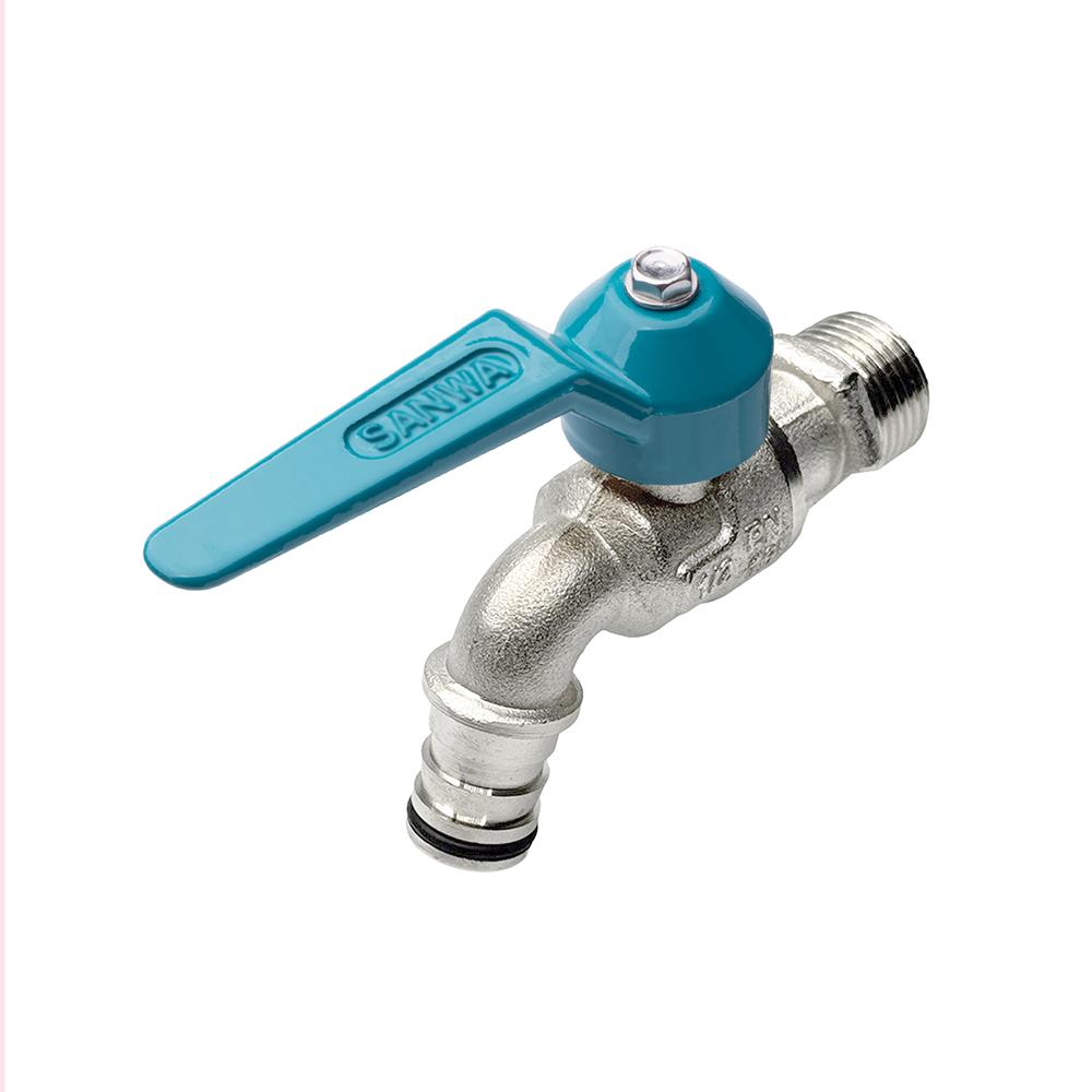 ก๊อกสนามแฟนซี SANWA 1/2 นิ้ว สีเขียว