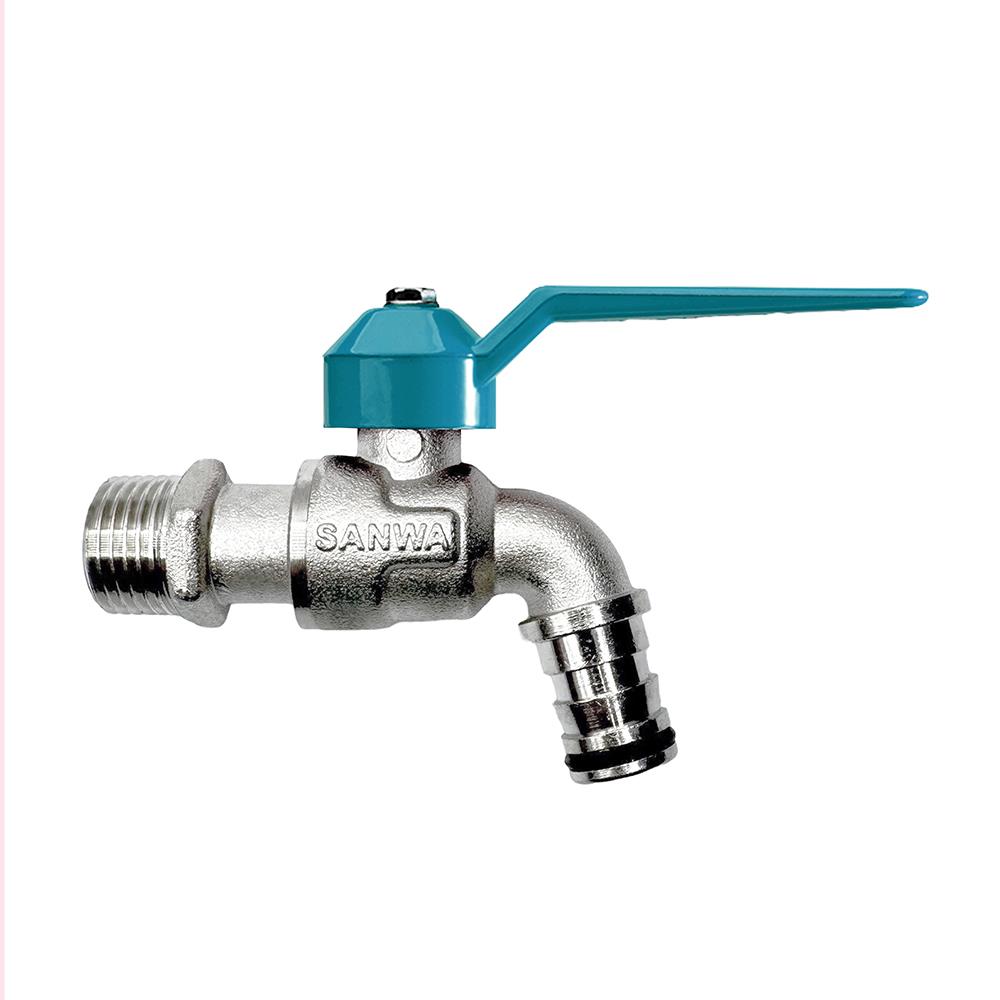 ก๊อกสนามแฟนซี SANWA 1/2 นิ้ว สีเขียว