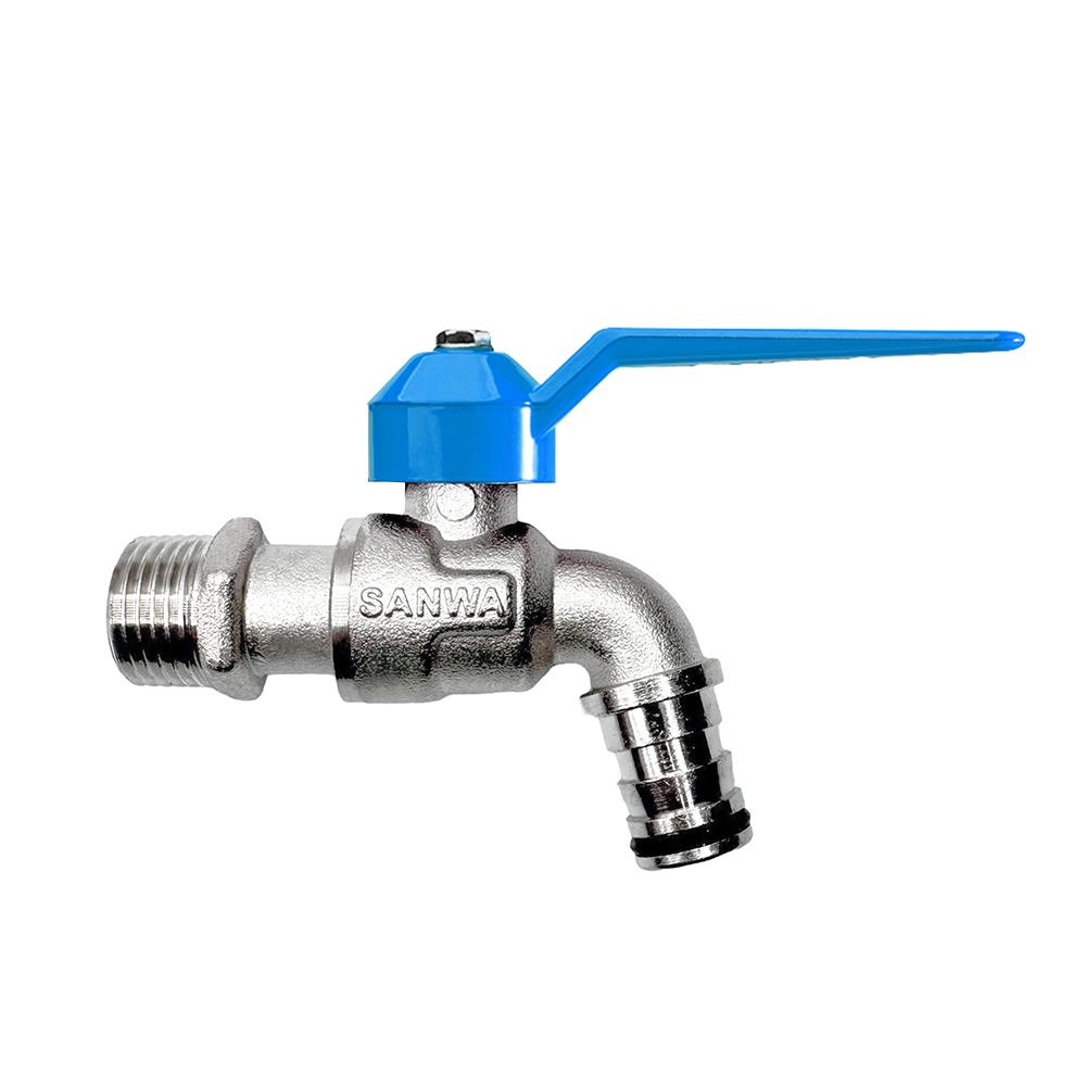 ก๊อกสนามแฟนซี SANWA 1/2 นิ้ว สีฟ้า