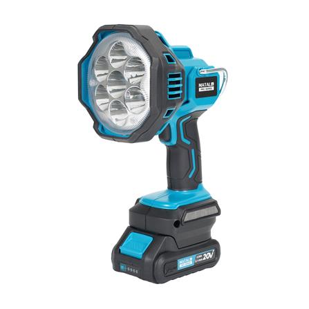 ไฟฉายสปอร์ตไลท์ (พร้อมแบตเตอรี่) MATALL PRO 20 โวลต์_1