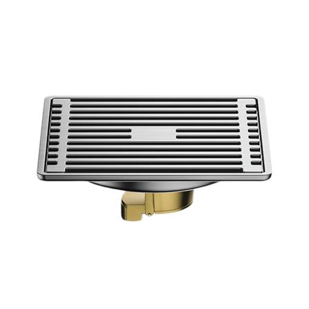 ตะแกรงกันกลิ่นเหลี่ยม CASSA CM0052 10 ซม. สีเงิน_0