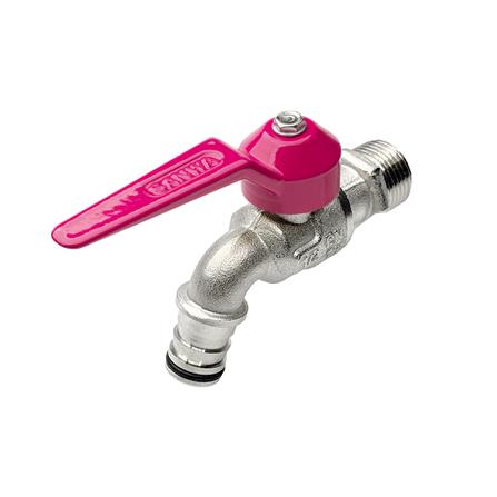 ก๊อกสนามแฟนซี SANWA 1/2 นิ้ว สีชมพู_0