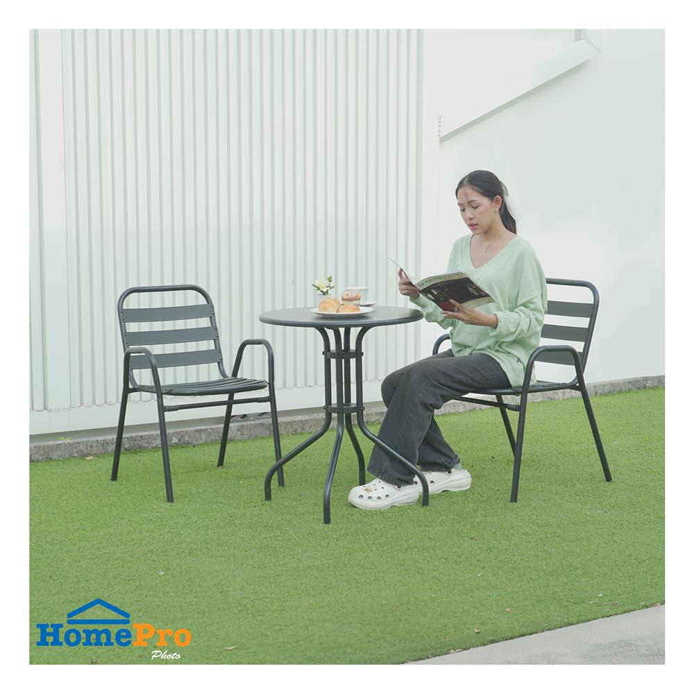 โต๊ะเหล็ก SPRING NELLY 60 ซม. สีดำ