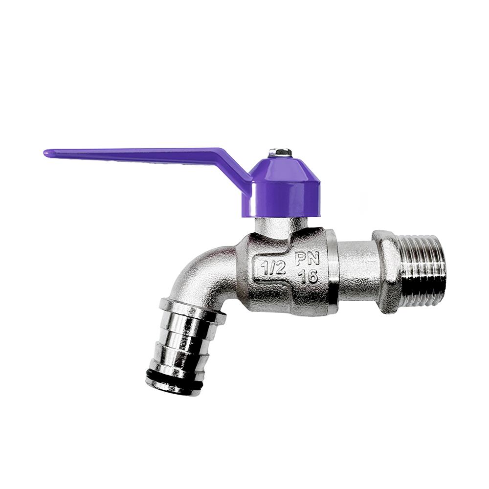 ก๊อกสนามแฟนซี SANWA 1/2 นิ้ว สีม่วง