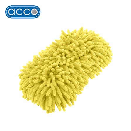 ฟองน้ำผ้าทำความสะอาดรถพร้อมสายคล้องมือ ACCO 25x14x6 ซม. สีเหลือง_0