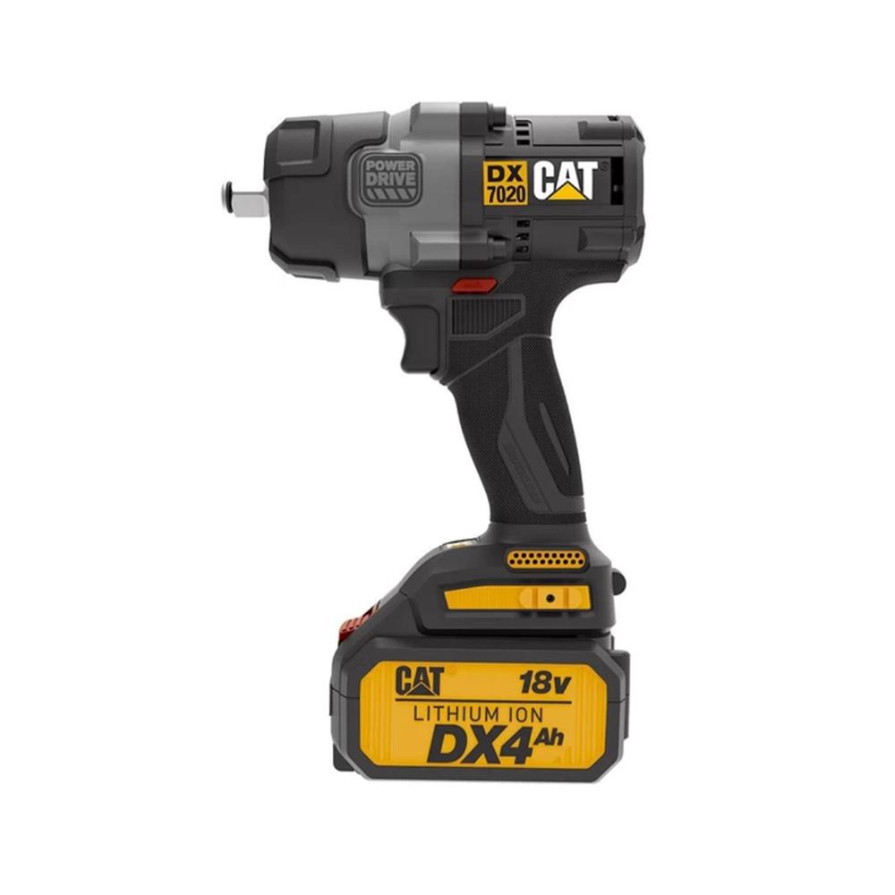 บล็อกกระแทกไร้สาย (พร้อมแบตเตอรี่) CAT DX7020 18 โวลต์