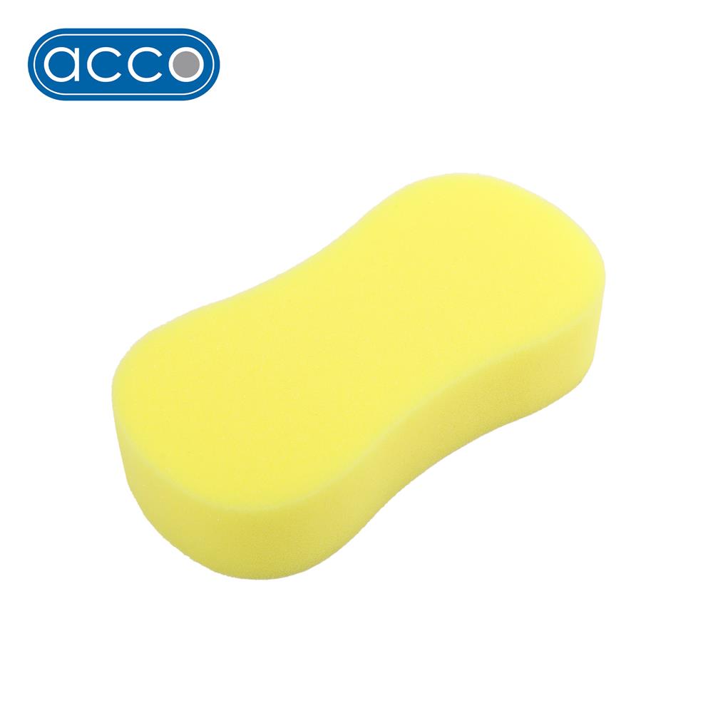 ฟองน้ำทำความสะอาดรถ ACCO 22x11x4.5 ซม. สีเหลือง