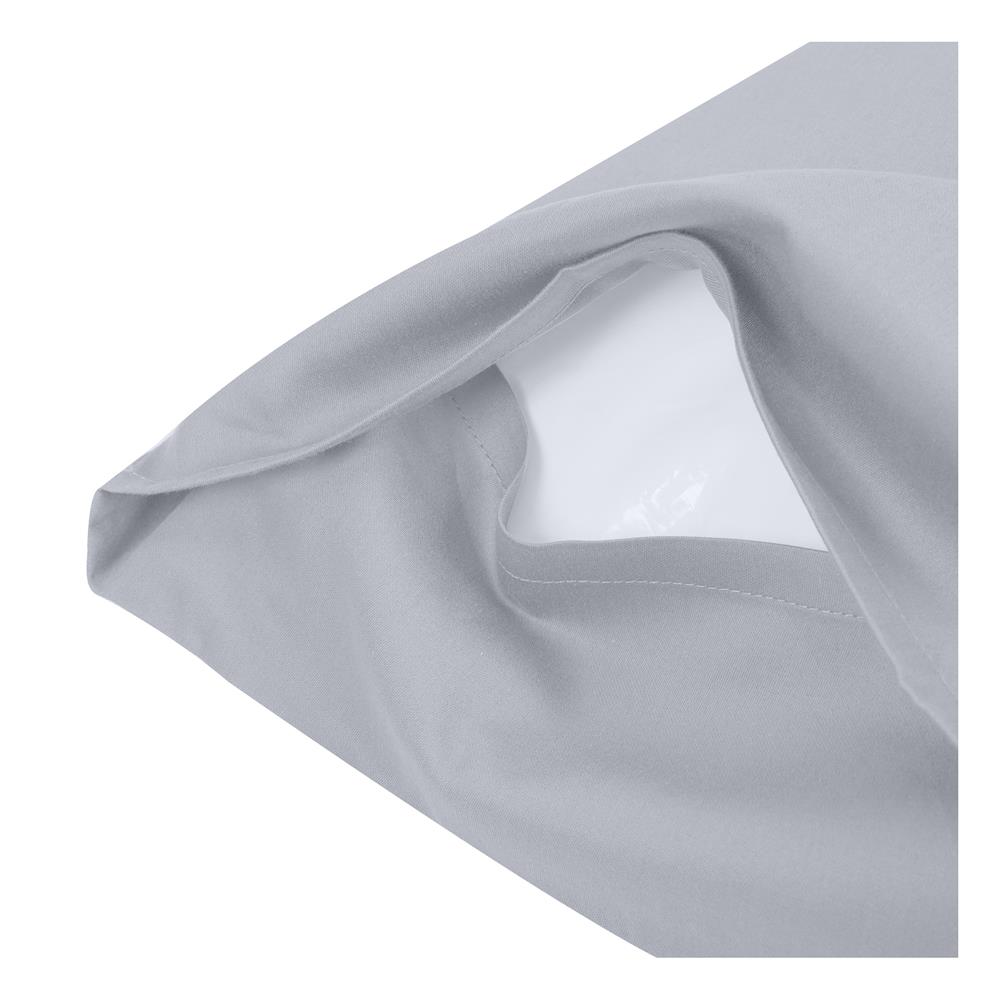 ปลอกหมอนหนุน HOME LIVING STYLE COTTON SATEEN II สี LIGHT GREY (แพ็ก 2 ชิ้น)