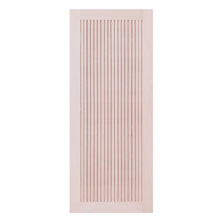 ประตูไม้เนื้อแข็ง N999 C-MODERN 80x200 ซม. สีธรรมชาติ ไม่เจาะลูกบิด_0